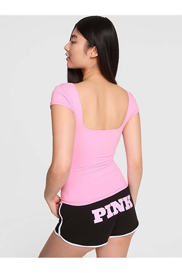 Base Stretch Cap-Sleeve Tee - 2