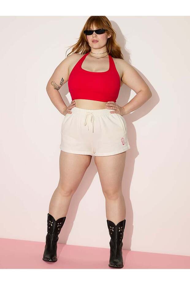 Paçaları Kıvrılmış Şort - 4