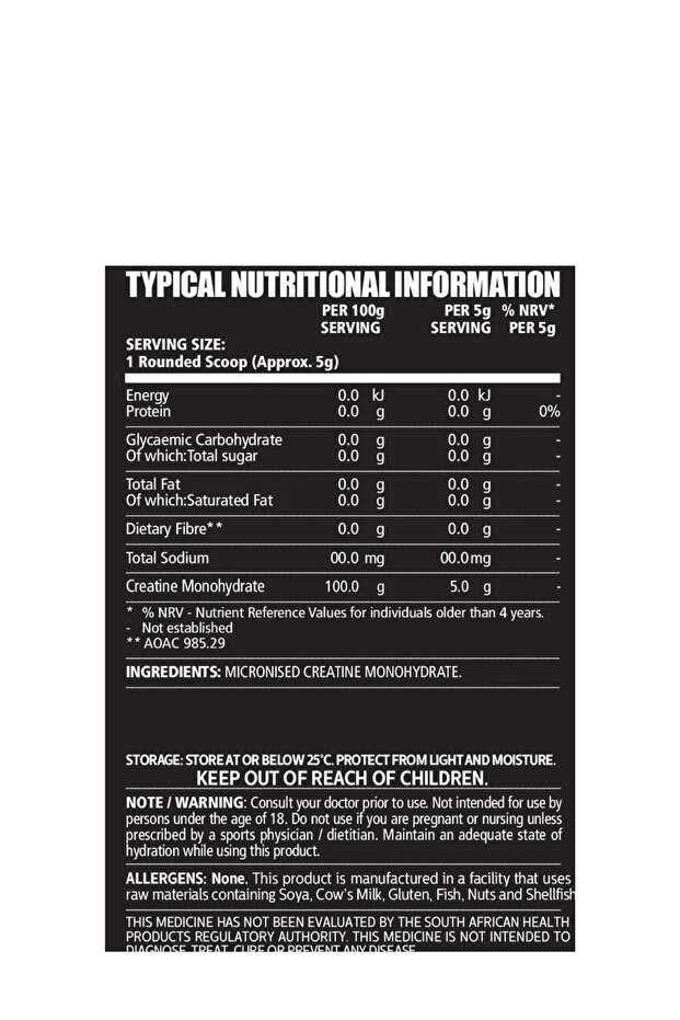 Creatine Monohydrate-500g - 2