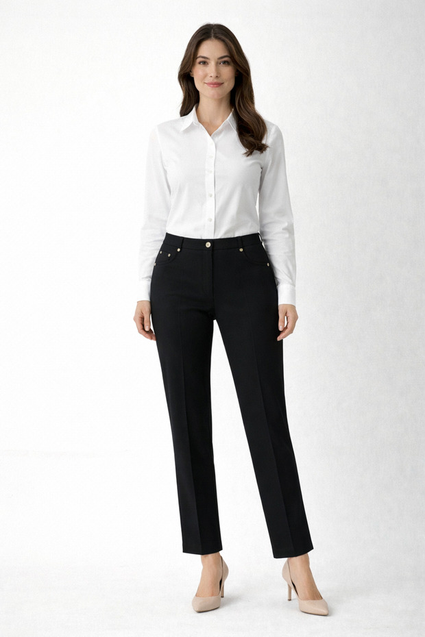 Trousers with Pocket Detail on the Top