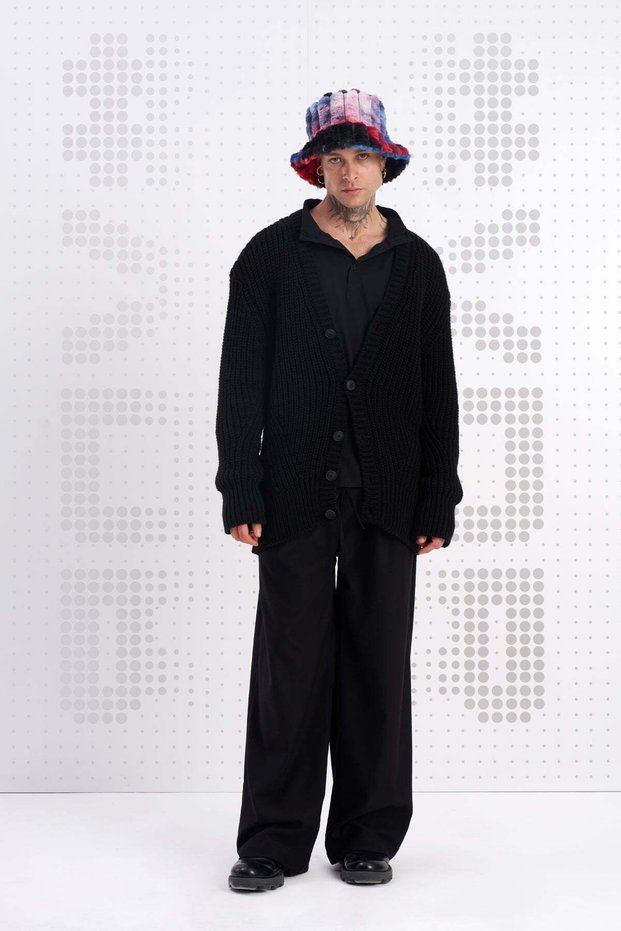 Vdr Black Cardigan Taormina