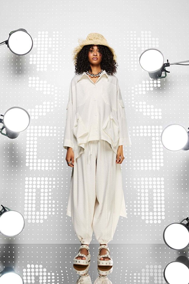 Ekru Sandalet Rocker - 4