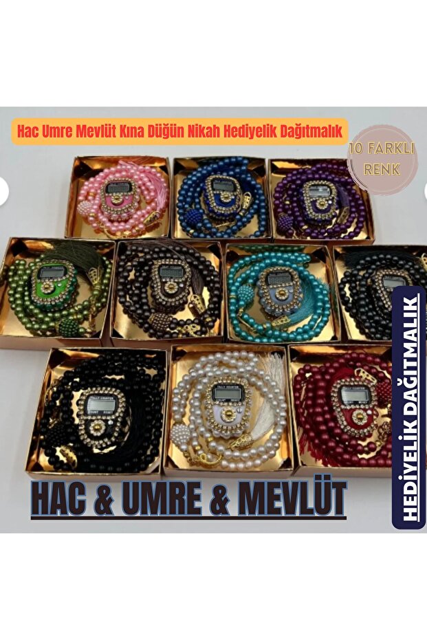 Our 10-Piece Gift Set with Special Box, Stone Zikirmatik and Prayer Beads
