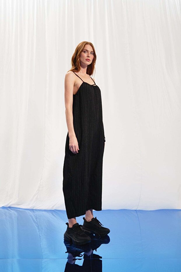 Siyah Çizgili Tulum 17295 - 3