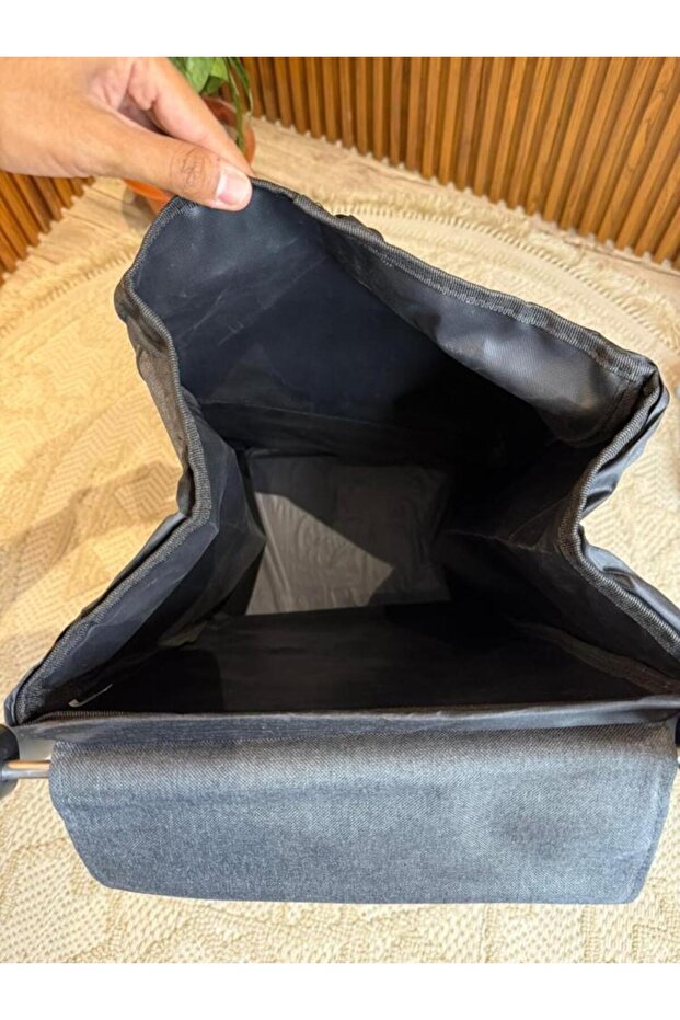 عربة تسوق ثلاث عجلات - رمادي - 3