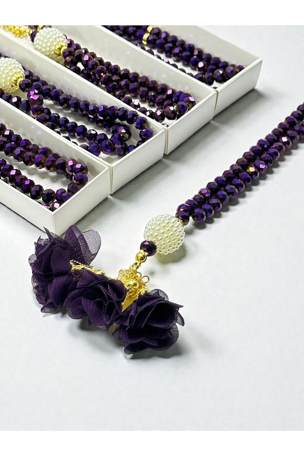 Dowry, Gift, Baby Shower, Crystal Prayer Beads Set Boxed Hajj, Umrah Return Gift