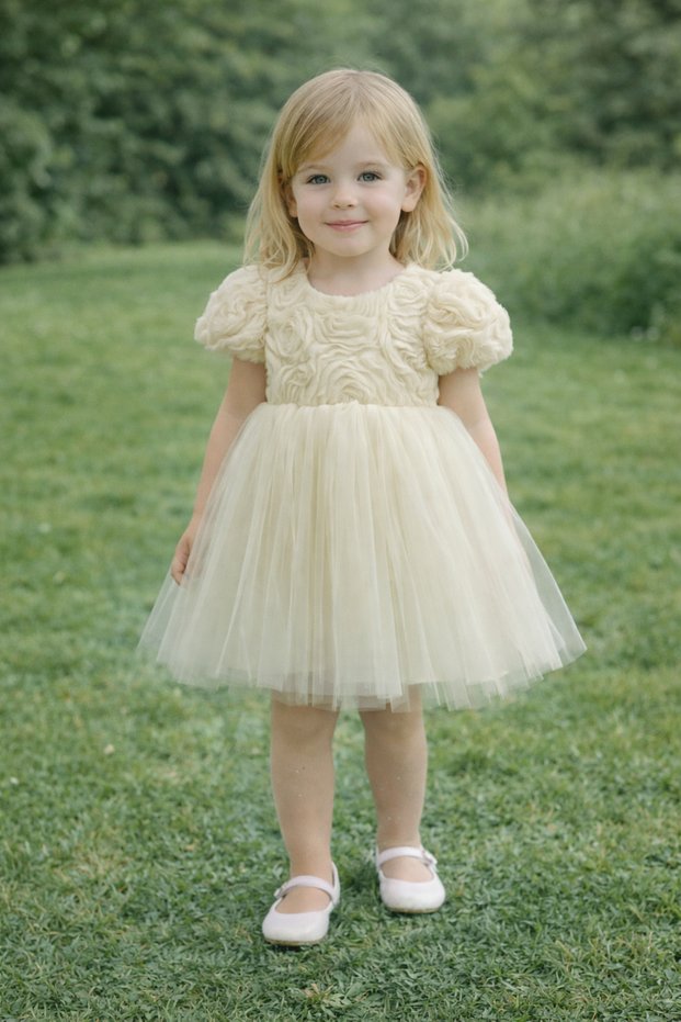 2-5 Years Old Multi-Layered Floral Girls' Summer Dress