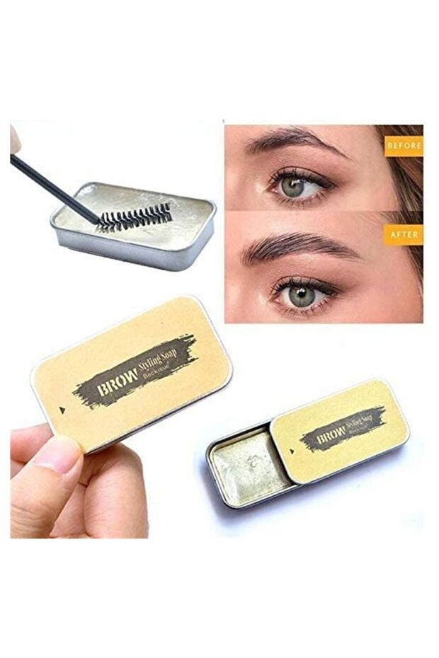Eyebrow Styling Cream Gel With Brush Transparent