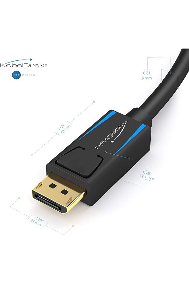 كابل DisplayPort بدقة 8K بطول 2 متر - 3
