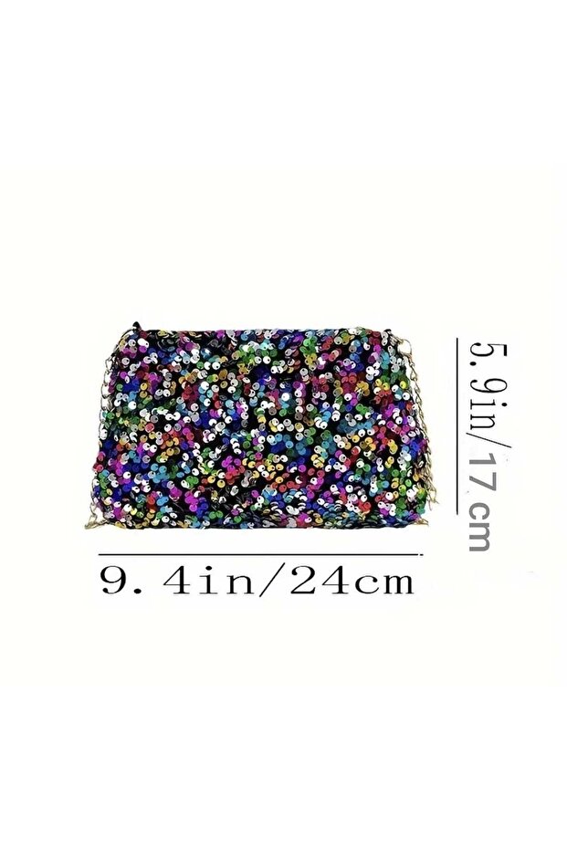 Sequin Shoulder Bag (Bc-1267) - 4