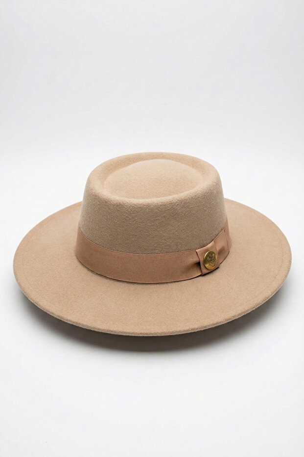 قبعة فيدورا مستديرة من المنك - 1