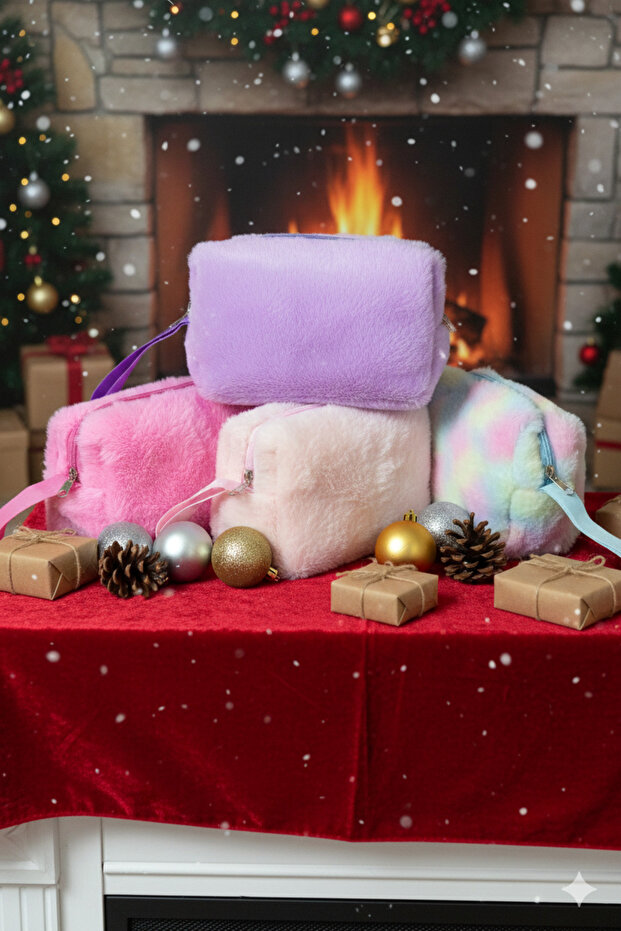 حقيبة مكياج قطيفة - 1