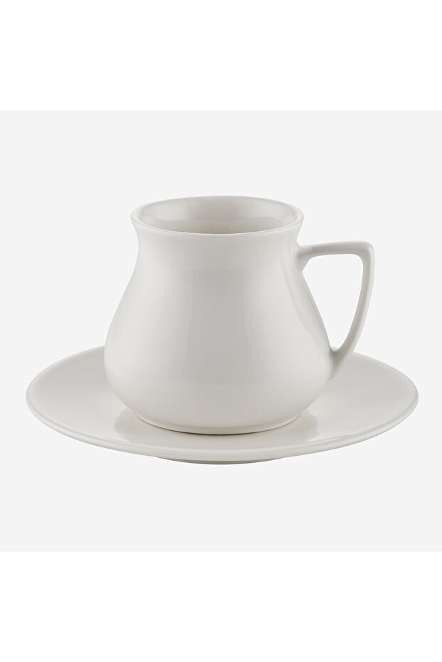فنجان قهوة بورسلين أبيض بلانش سعة 120 مل