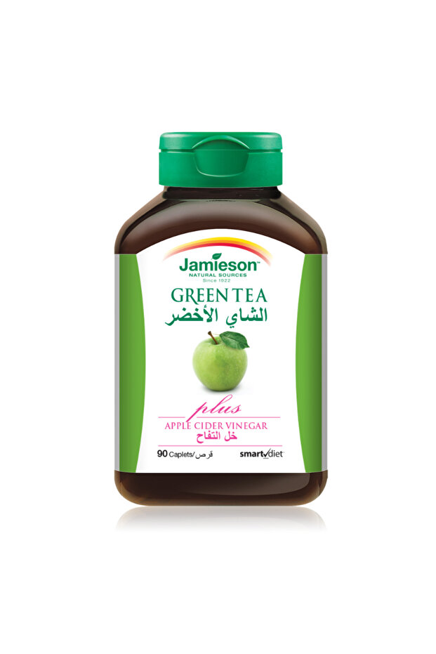 مشروب الشاي الأخضر مع عصير التفاح 90/للمشروب