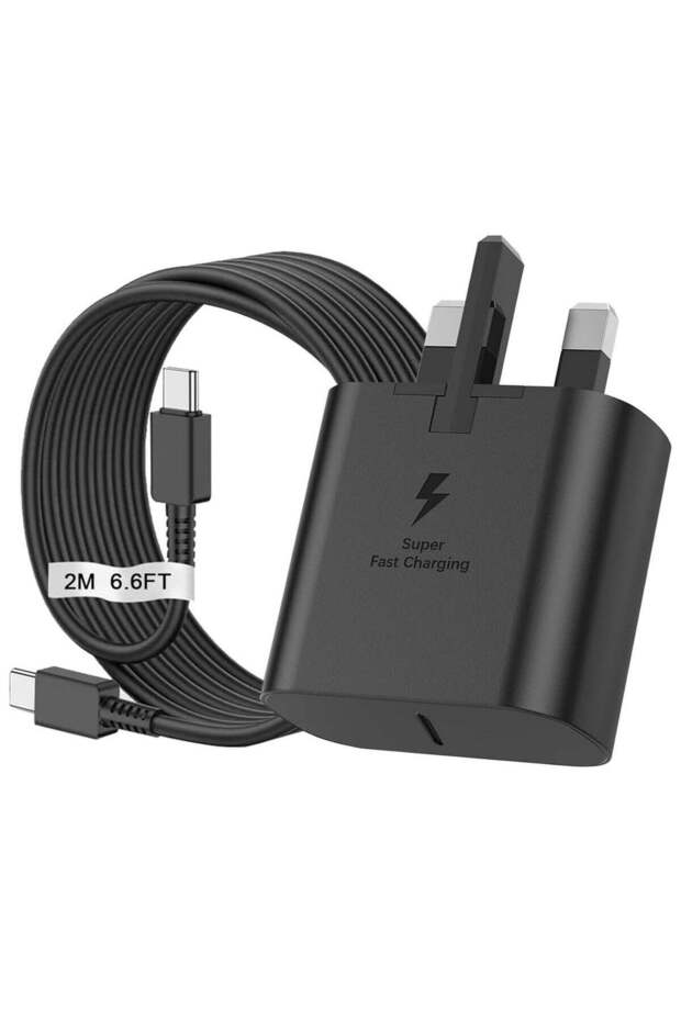Samsung 25W Super Fast Charger with 2M USB-C to USB-C Cable - 1