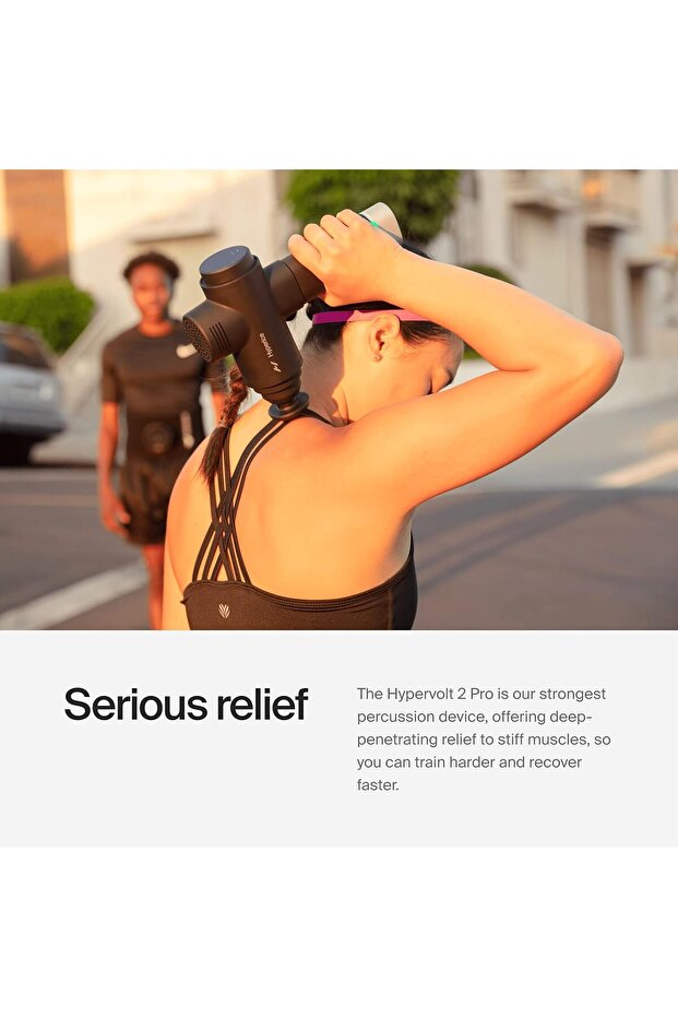 هايبرفولت 2 برو - مزود بتقنية الانزلاق الهادئ - مسدس تدليك يدوي بالقرع - 4