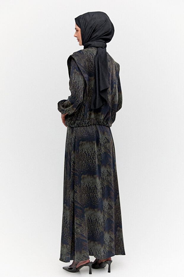 Yelekli Elbiseli İkili Takım - 7