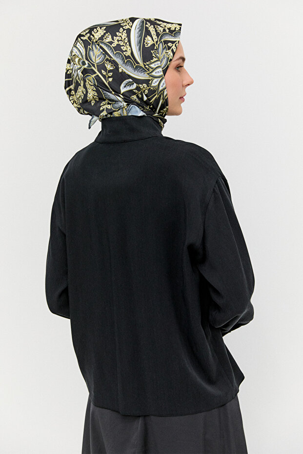 Çift Cepli Lyocell Gömlek - 7