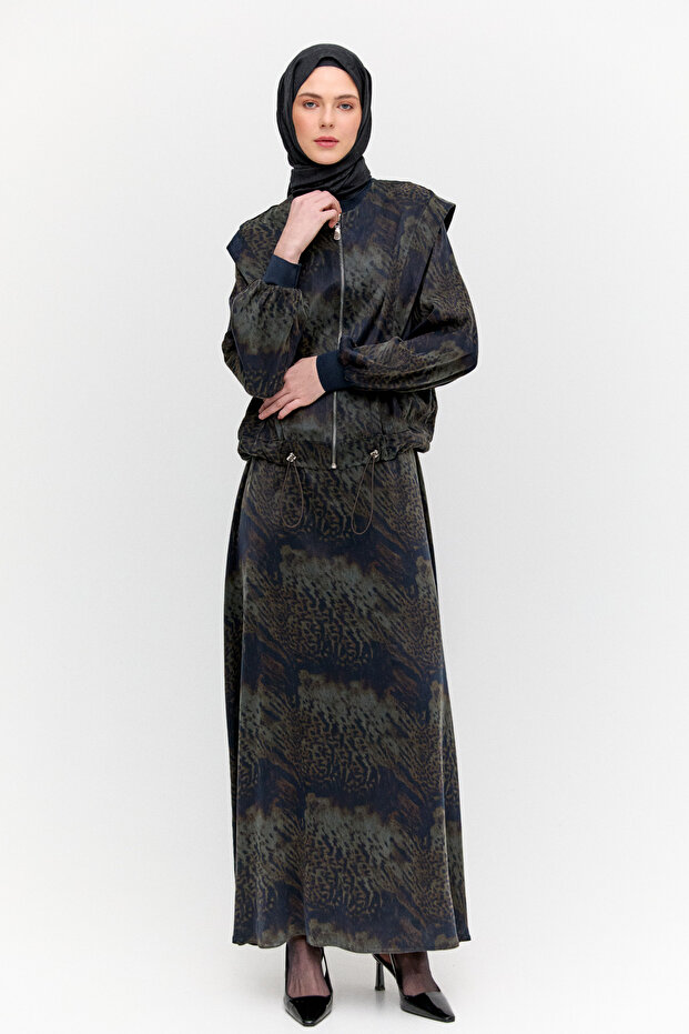 Yelekli Elbiseli İkili Takım - 3