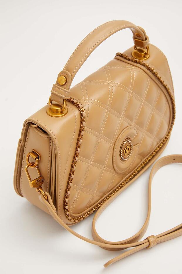 حقيبة يد موديل كاكي بيضاوية الشكل - 2