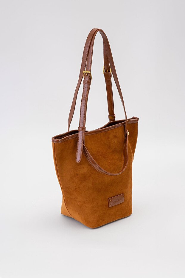 Coffee Triangle Shape Handbag - 2