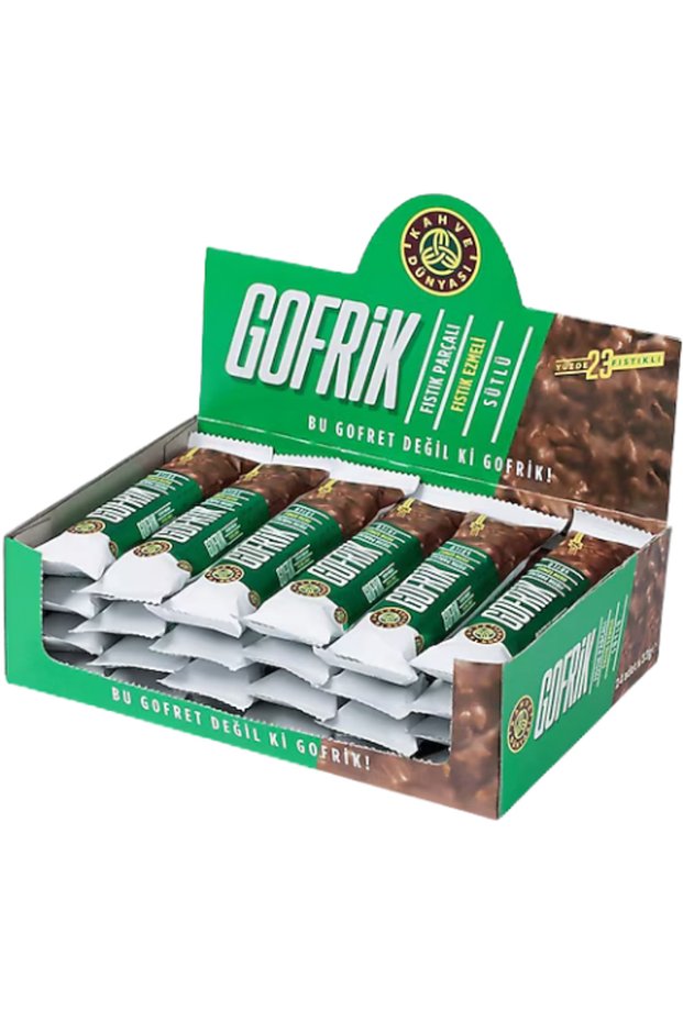 Peanut Butter Gofrik with Peanut Pieces 33Gr * 24 Pieces