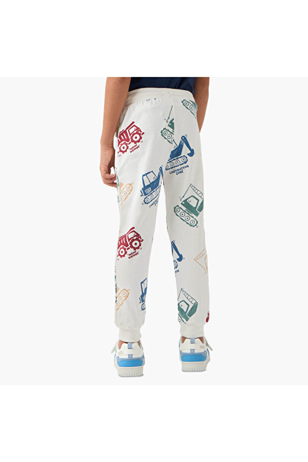 بنطال رياضي مطبوع مع جيوب - 3