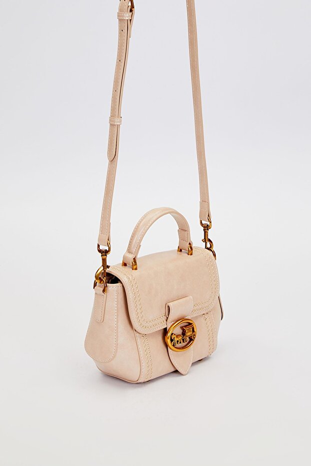 حقيبة يد مخيطة بنمط حافة المنك - 3