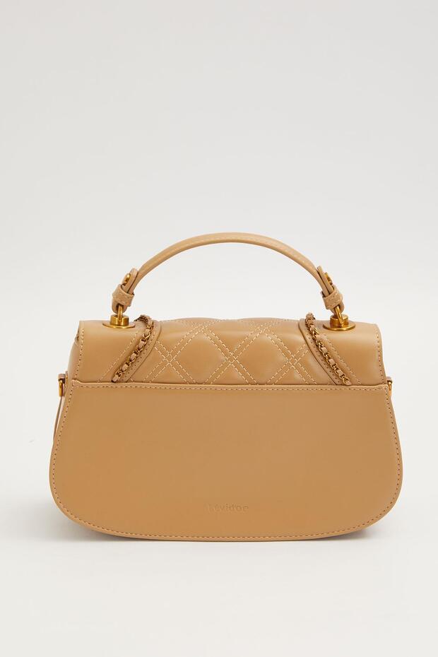 حقيبة يد موديل كاكي بيضاوية الشكل - 4