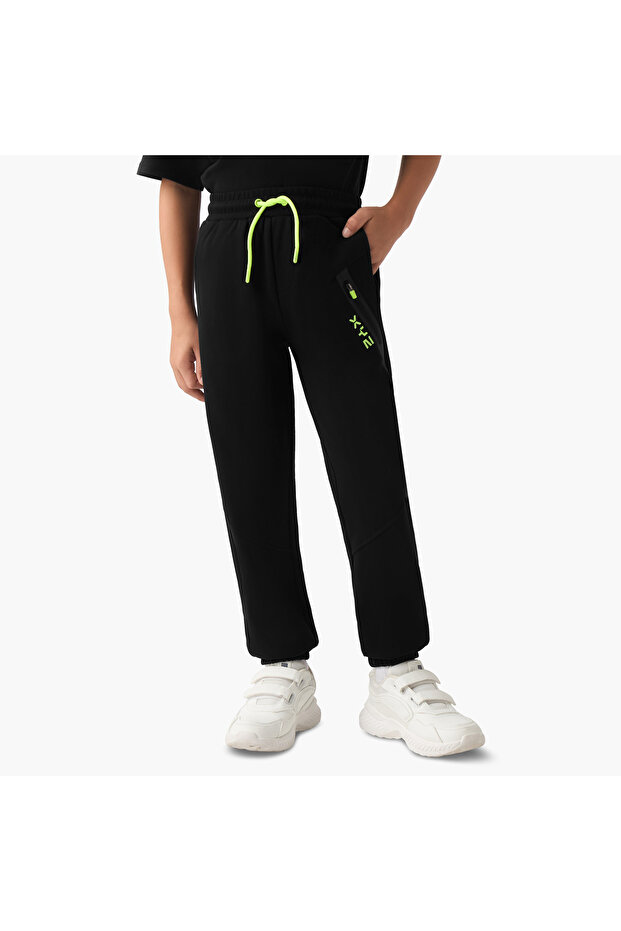 Boys Joggers with Pockets - Cotton Blend - Drawstring Waist