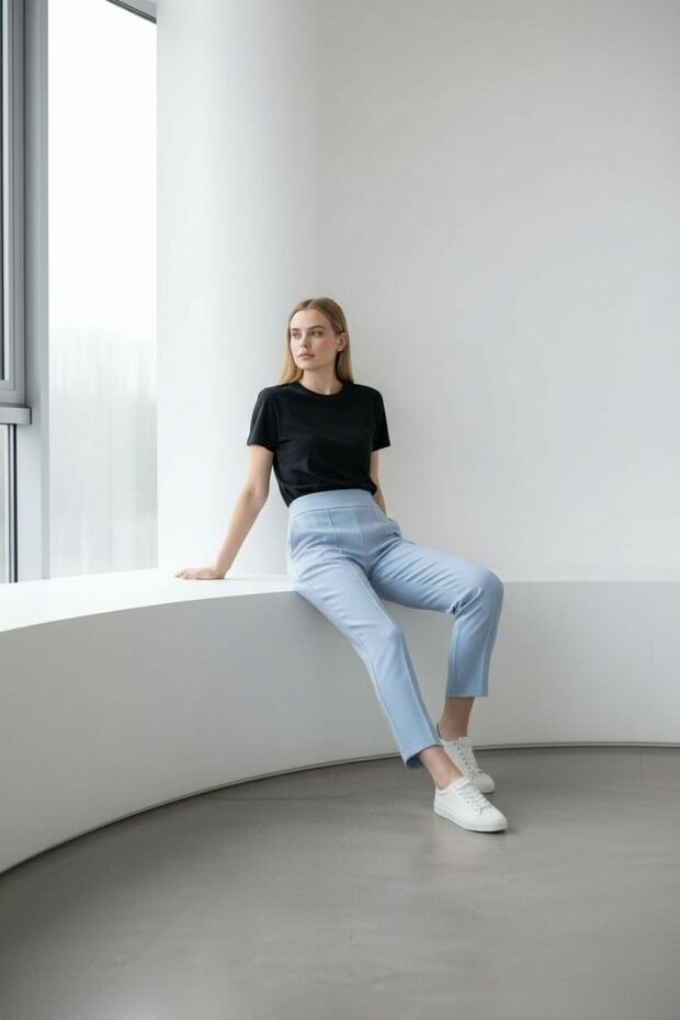 Biyeli Scuba Pantolon - 5