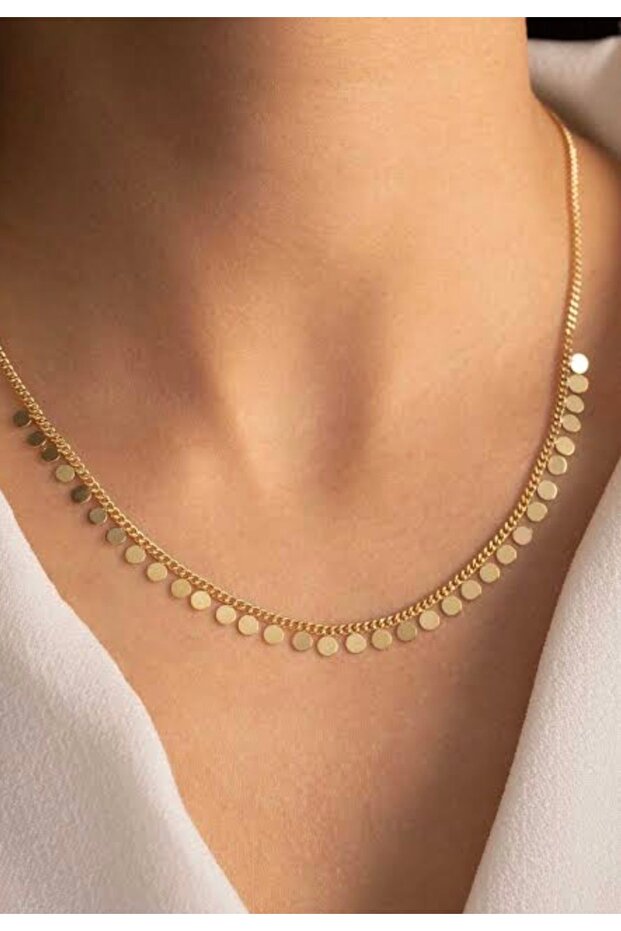 Pull Çelik Gold Kolye - 1