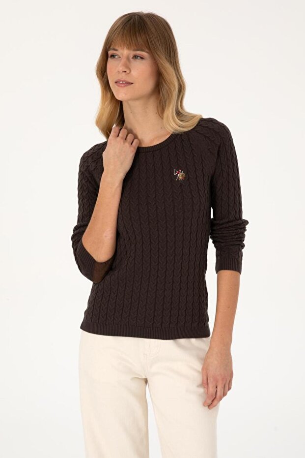 Us Polo Women's Sleeve Cuffed Sweater - 5