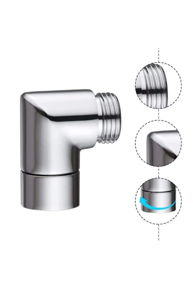 موصل ذراع دش قابل للتعديل بزاوية 90 درجة - 3