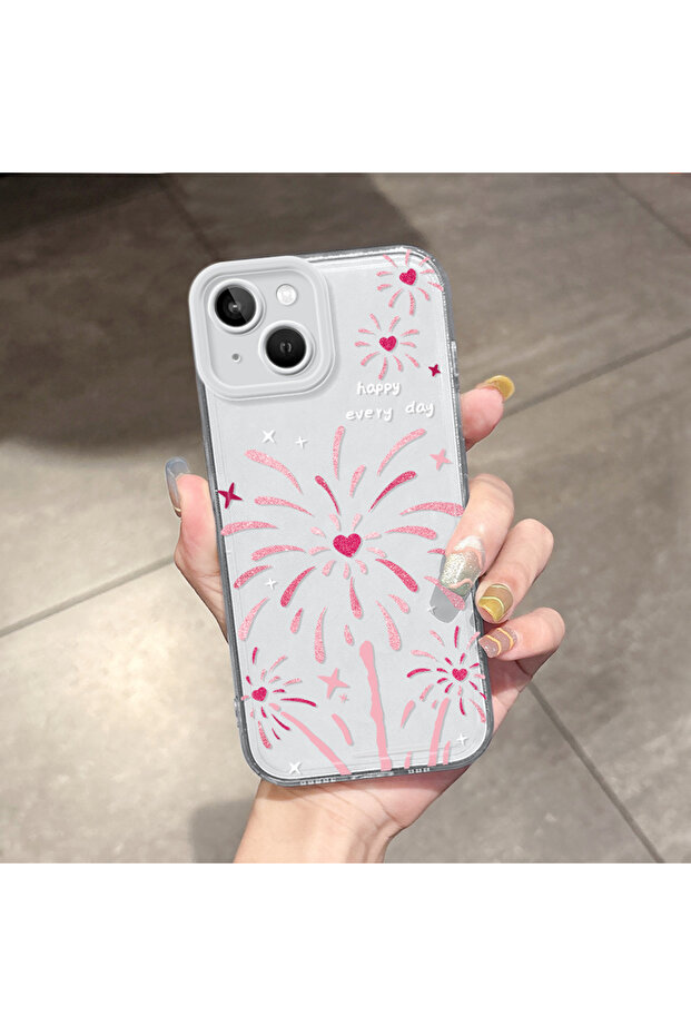 حافظة متوافقة مع هاتف iPhone 13، حماية للكاميرا، غطاء من السيليكون الشفاف فائق النحافة، نمط برميل - 1