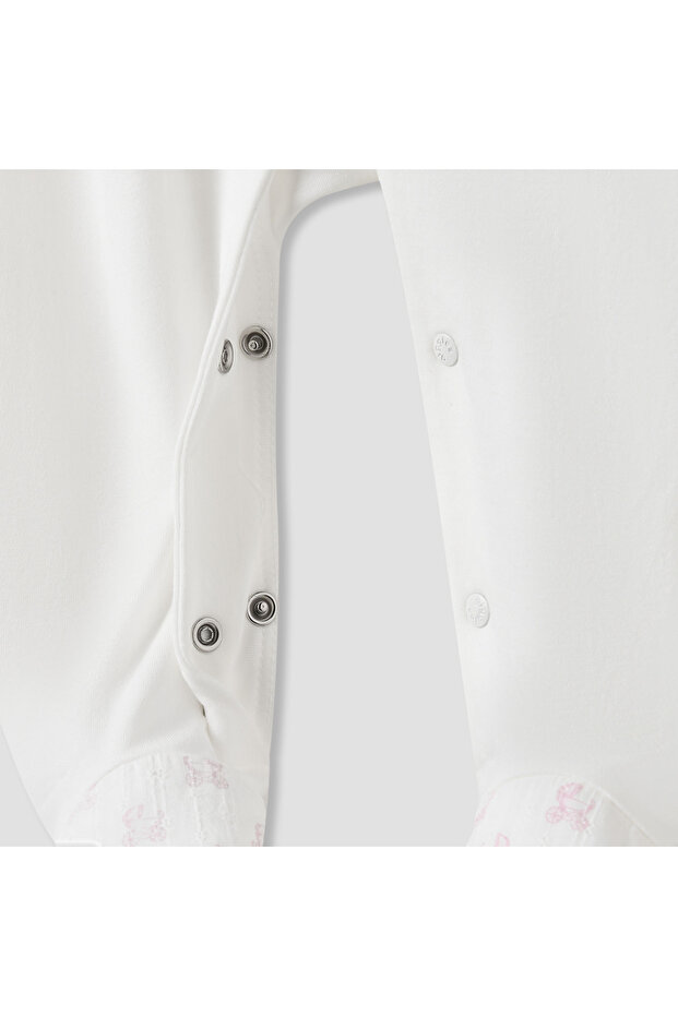 طقم نوم مطبوع بياقة وأزرار للإغلاق - 5