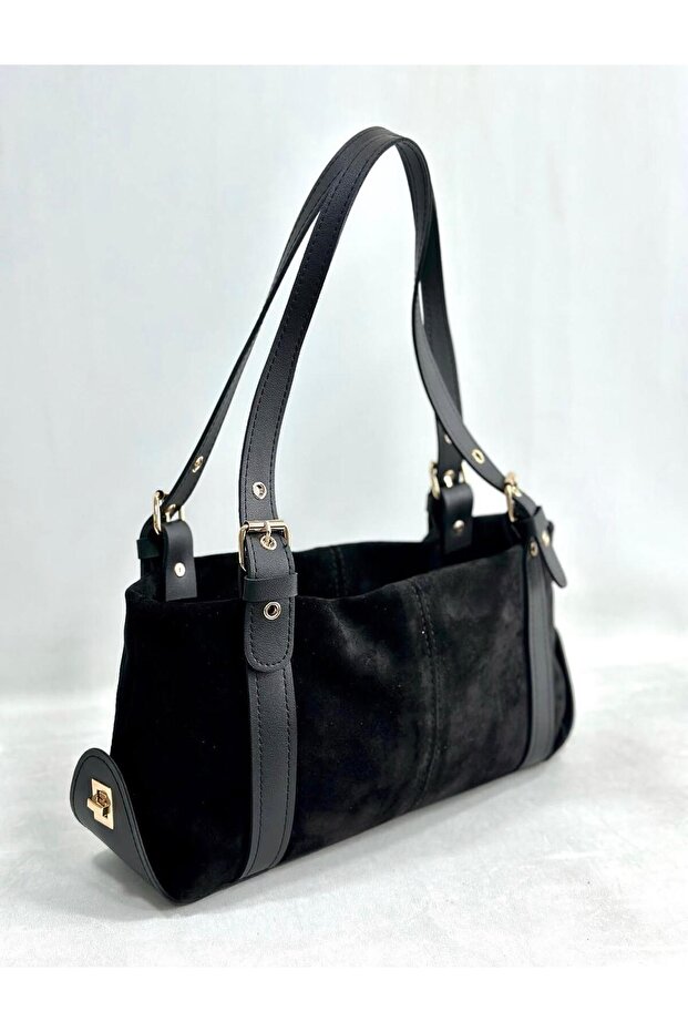 Suede Leather Handbag