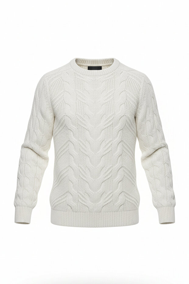 سترة رجالية برقبة دائرية - 4