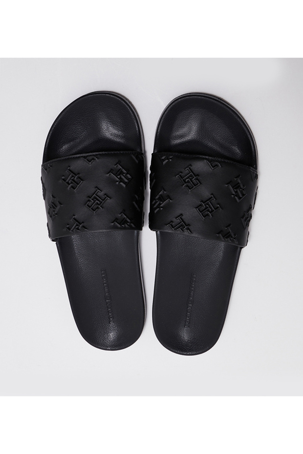 Monogram Embossed Pool Slides - 1