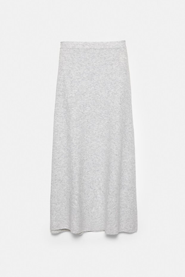 Yumuşak triko midi etek - 7