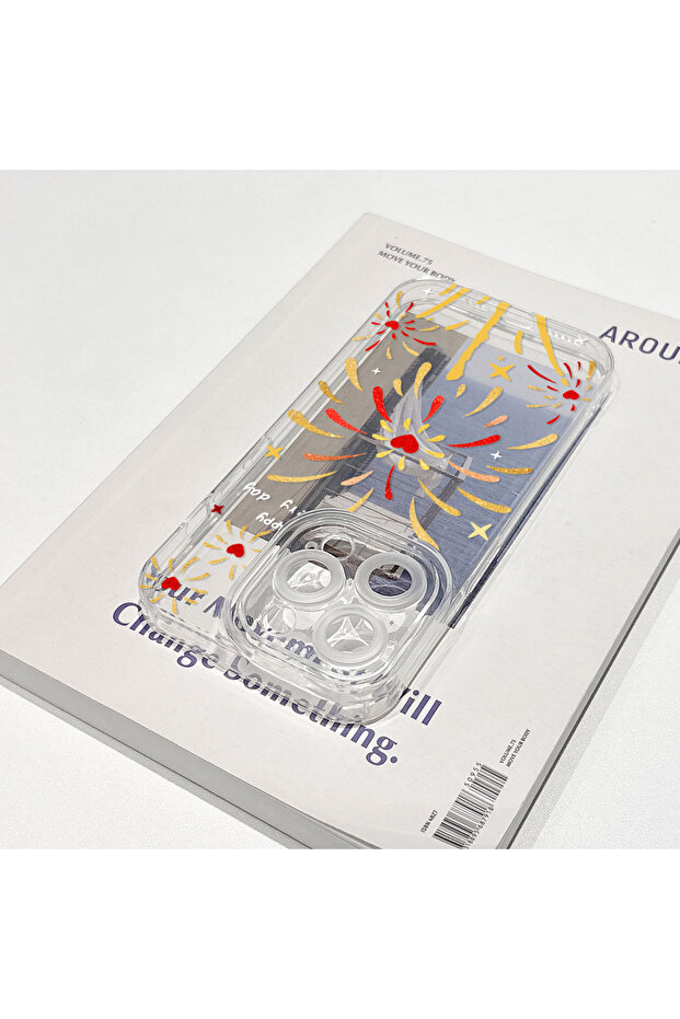 حافظة متوافقة مع هاتف iPhone 14 Plus، حماية للكاميرا، غطاء من السيليكون الشفاف فائق النحافة، نمط برميل - 3