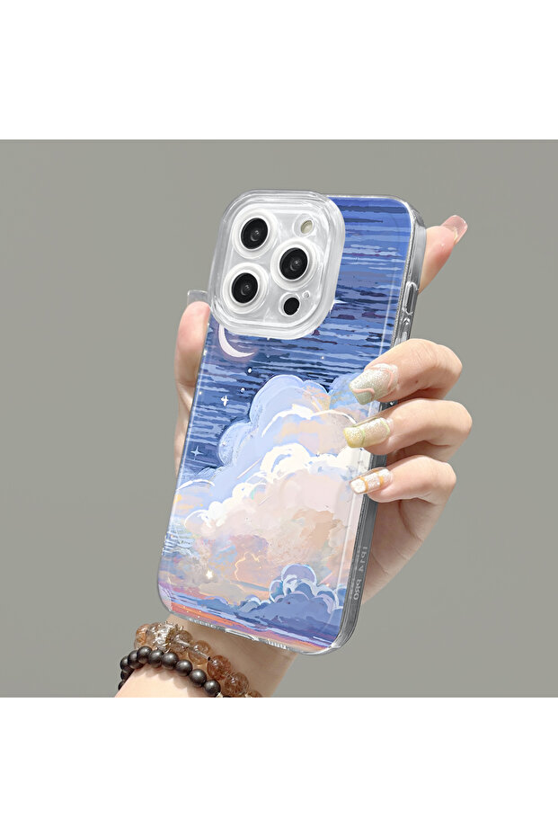 غطاء متوافق مع آيفون 14 بلس مع حماية للكاميرا، غطاء سيليكون شفاف فائق النحافة - 4