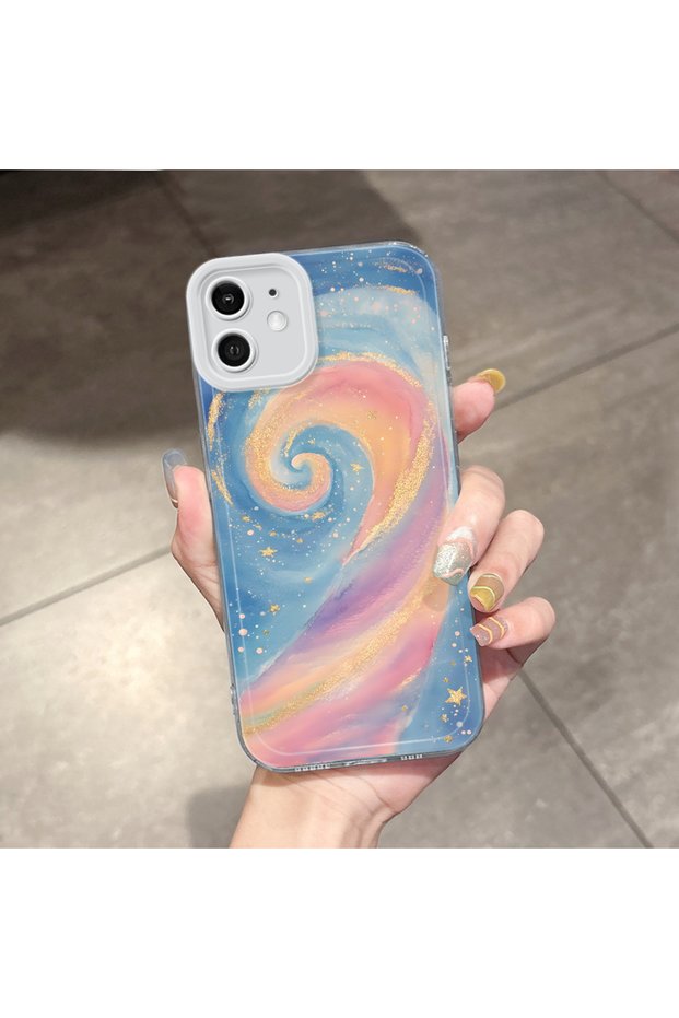 iPhone 12 Compatible Case Camera Protected Transparent Ultra Thin Silicone Cover Bright Color