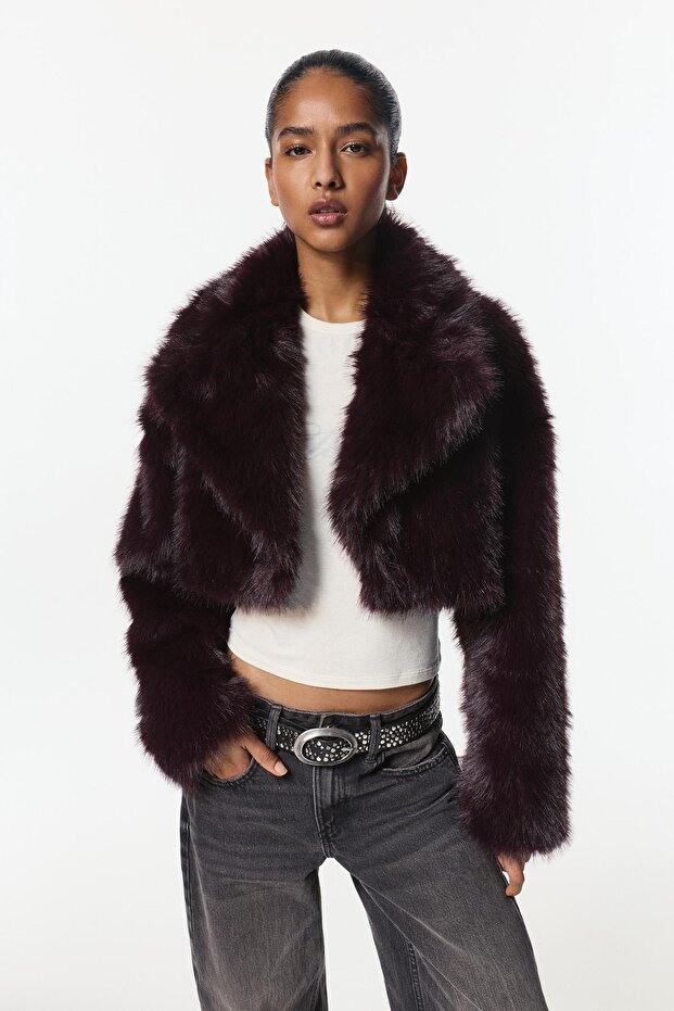 Kısa suni kürk ceket - 2