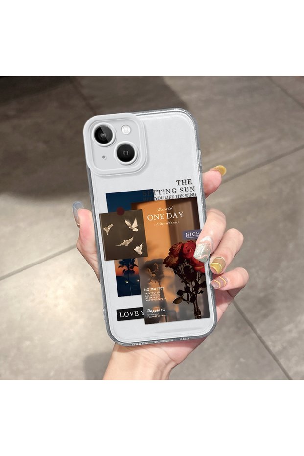 iPhone 13 Compatible Case Camera Protected Transparent Ultra Thin Silicone Cover
