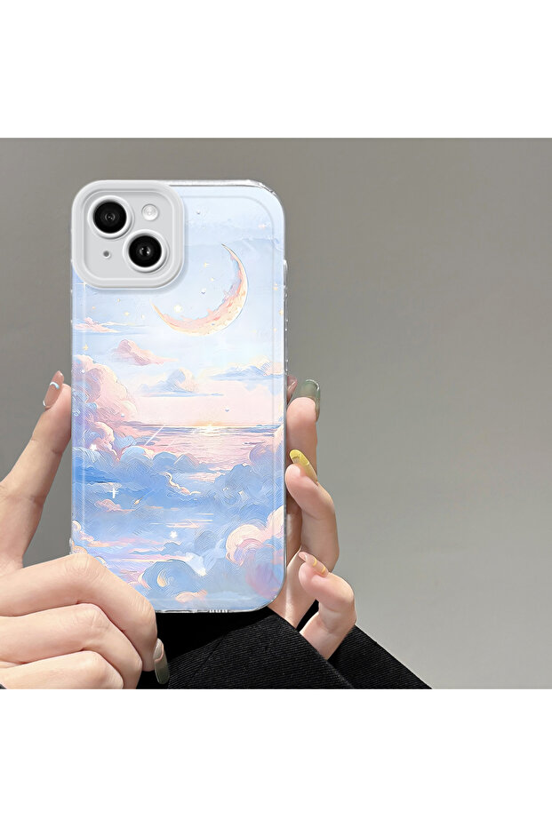 غطاء متوافق مع آيفون 14 بلس مع حماية للكاميرا، غطاء سيليكون شفاف فائق النحافة - 2