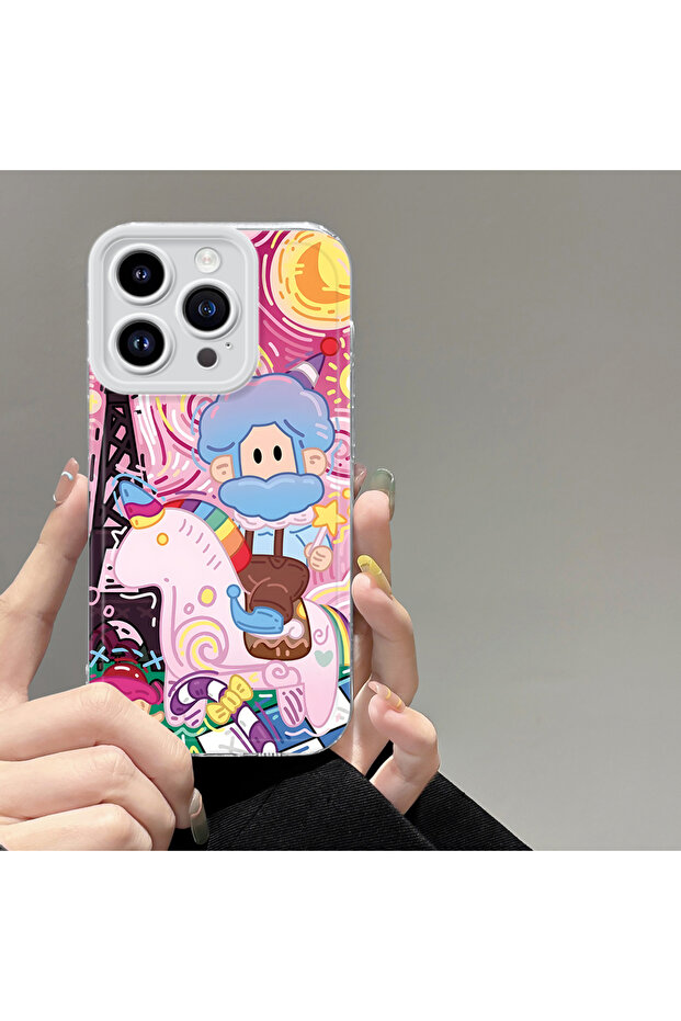 حافظة متوافقة مع هاتف iPhone 14 Pro، حماية للكاميرا، غطاء من السيليكون الشفاف فائق النحافة، نمط إبداعي - 2