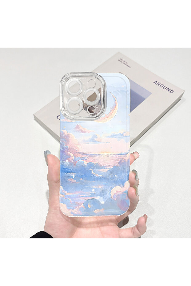 غطاء متوافق مع آيفون 14 بلس مع حماية للكاميرا، غطاء سيليكون شفاف فائق النحافة - 3