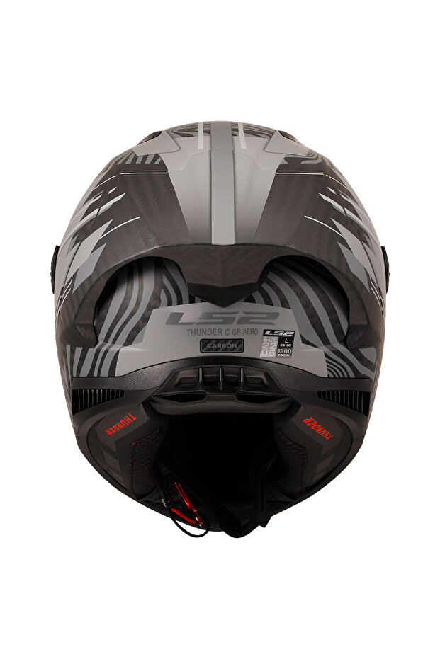 THUNDER KARBON GP AERO POLAR SİYAH KASK - 4