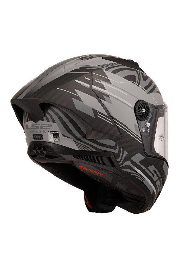 THUNDER KARBON GP AERO POLAR SİYAH KASK - 5